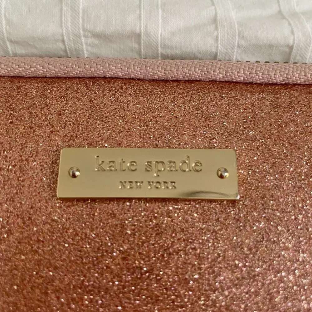 Kate Spade Laptop Sleeve for 13in Laptop in Pink Glitter